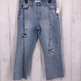 11/29 Frayed hem mom jean