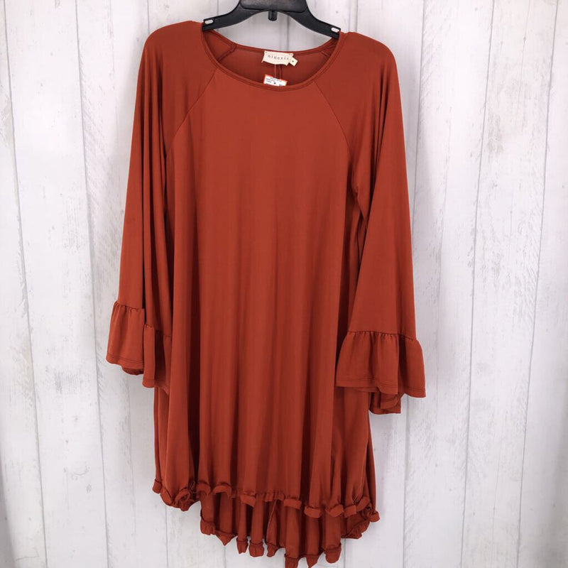 M Ruffled l/s dress