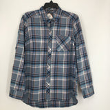 R90 M Plaid button down l/s top