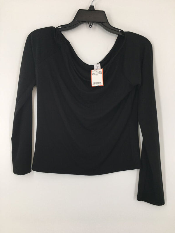 M 3/4 slv scoop neck top