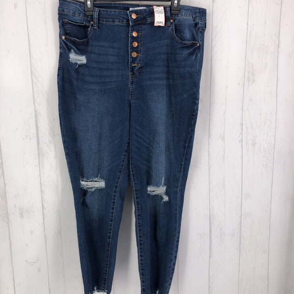 21/35 Raw hem jeans