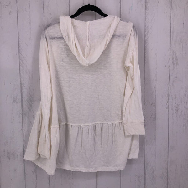 0 Marled hooded l/s cardigan