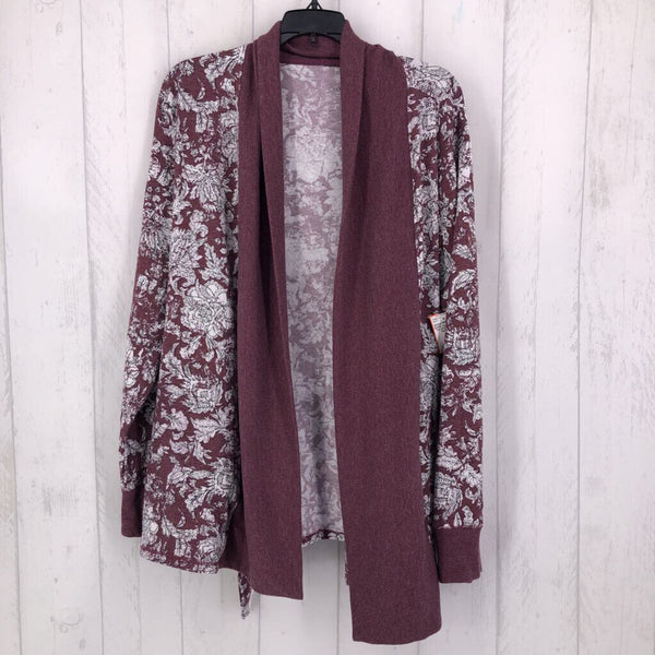 XL Flo print cardigan