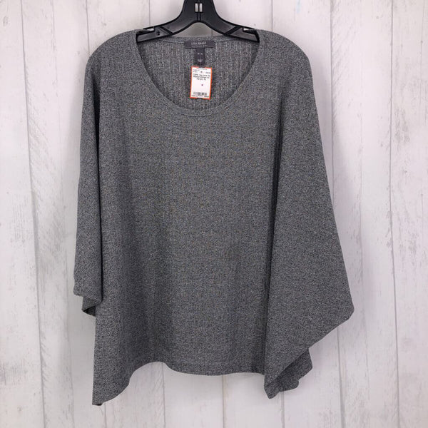 XL Ribbed dolman slv top