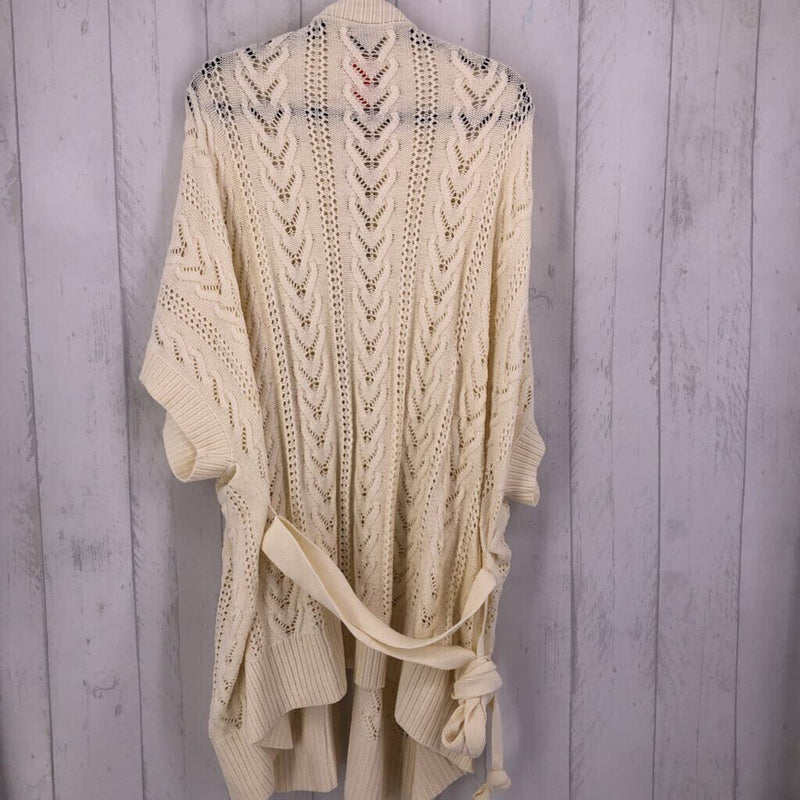 3X/4X Belted s/s cardigan