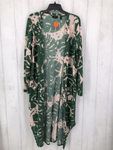 XL Leaf print duster l/s