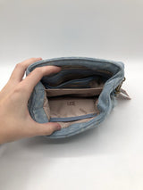 Quilted denim purse