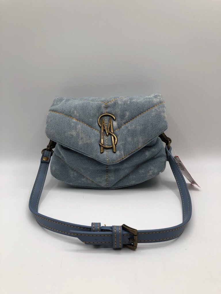 Quilted denim purse