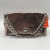 Metallic chain strap purse