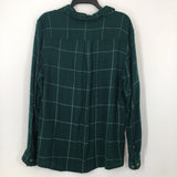 X l/s plaid button down shirt