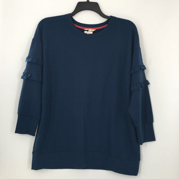 S ruffle l/s top