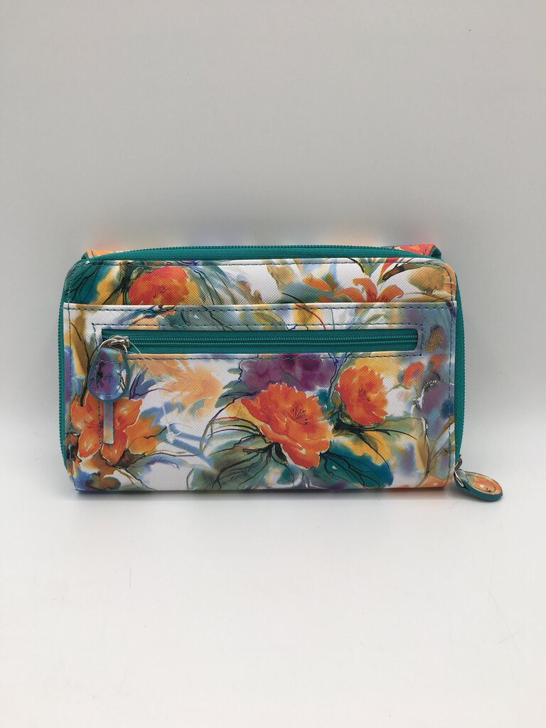 trifold floral wallet