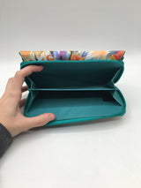 trifold floral wallet