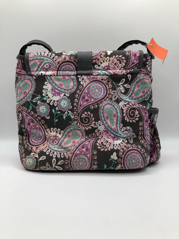 Paisley print lunch tote