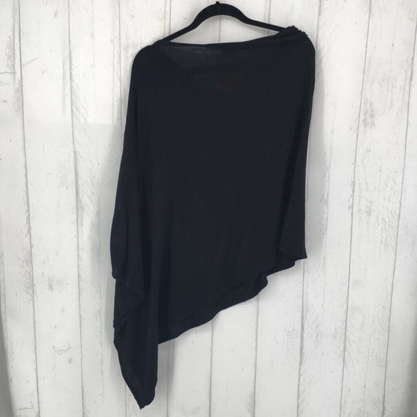 O/S Semi-sheer poncho