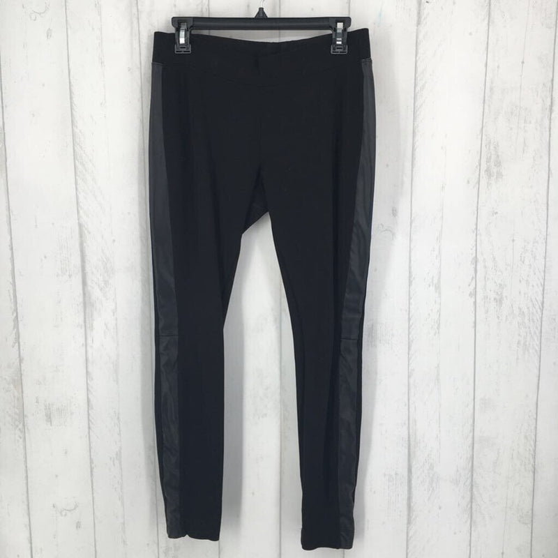 XS Faux leather accent leggings