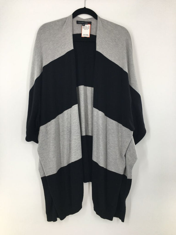 2X Striped poncho