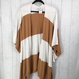 2X Striped poncho