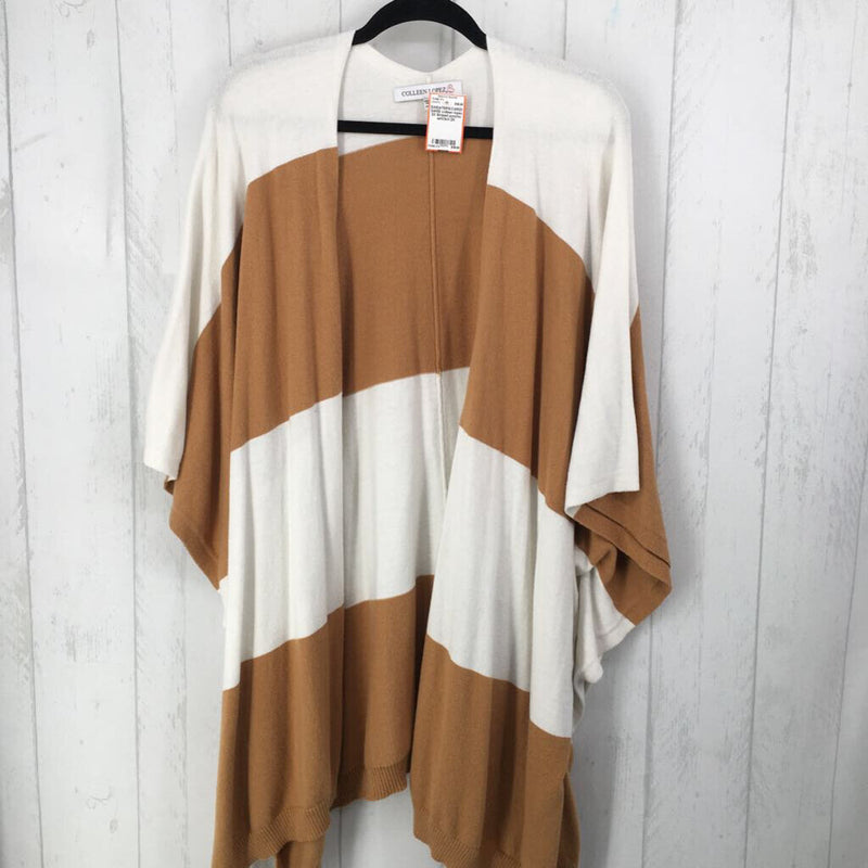 2X Striped poncho