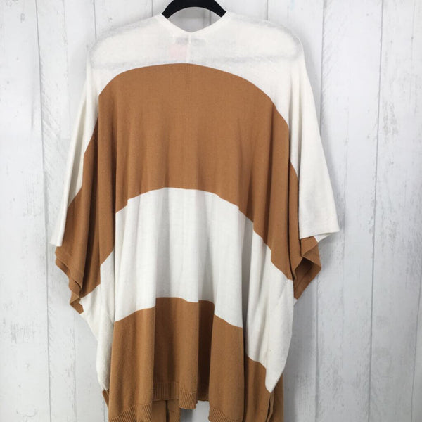 2X Striped poncho