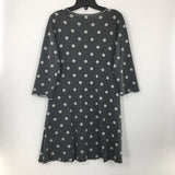 S Polka dot 3/4 slv dress