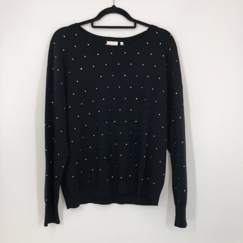 L Rhinestone sweater