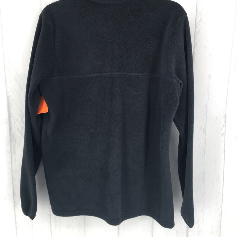 L fleece half button top