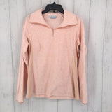 L fleece quarter zip top