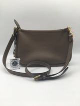 Pebbled leather crossbody