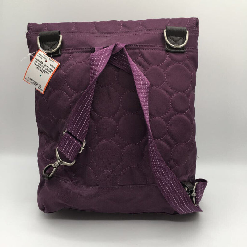 zip around quilted backpack