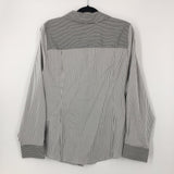 R55 18 Striped button down l/s top