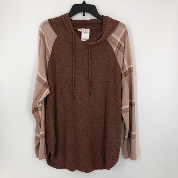 Ox Marled hooded l/s top