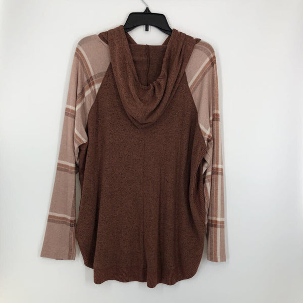 Ox Marled hooded l/s top