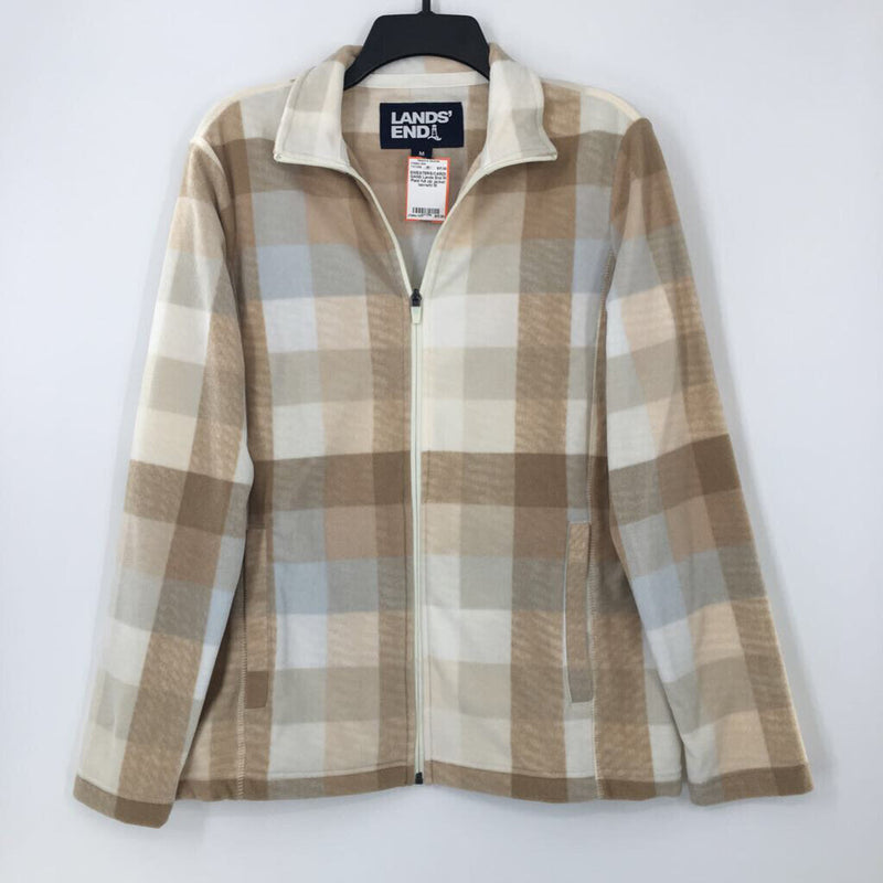 M Plaid full zip jacket