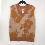 M Flo print v-neck sweater vest