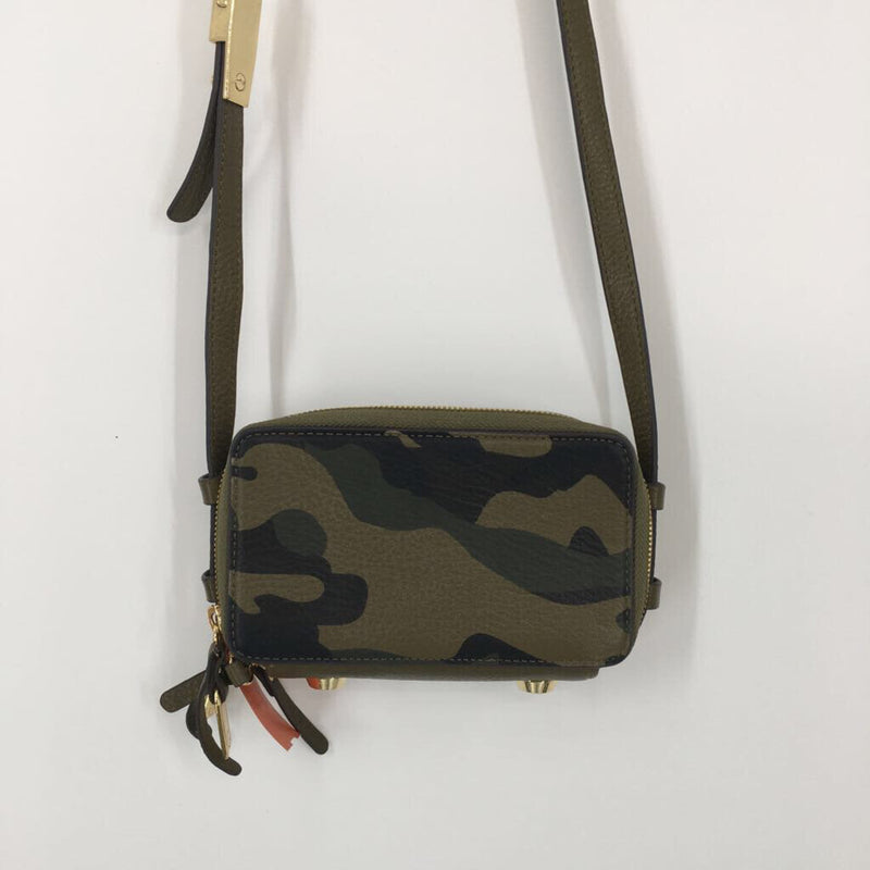 camo double zip wallet crossbody