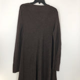 M V neck l/s a-line dress