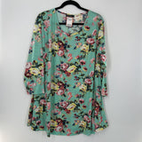 3XL Flo print l/s top