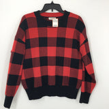 M/L p;aid crewneck sweater