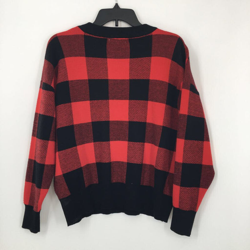 M/L p;aid crewneck sweater