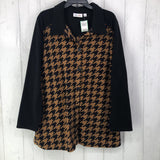 1X Houndstooth shacket