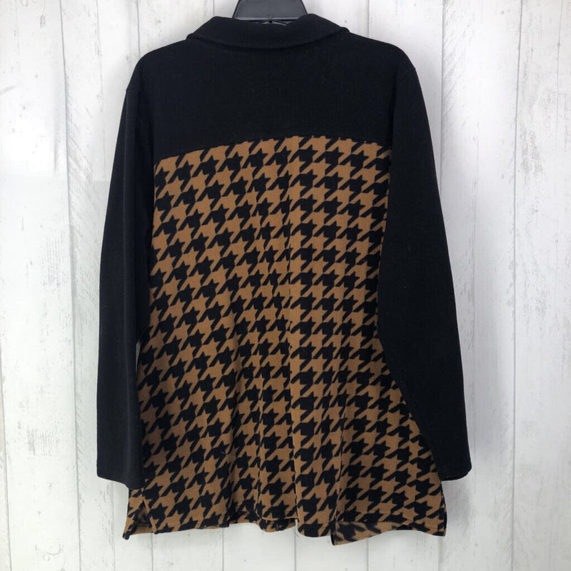 1X Houndstooth shacket