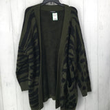 XL Zebra print cardigan