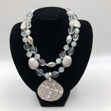 10" Double strand pendant necklace