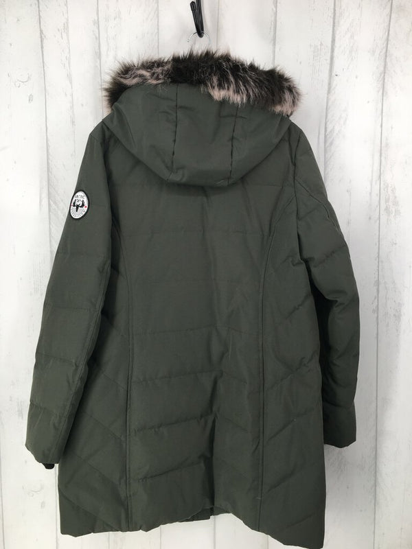 M Feather & Down hooded coat