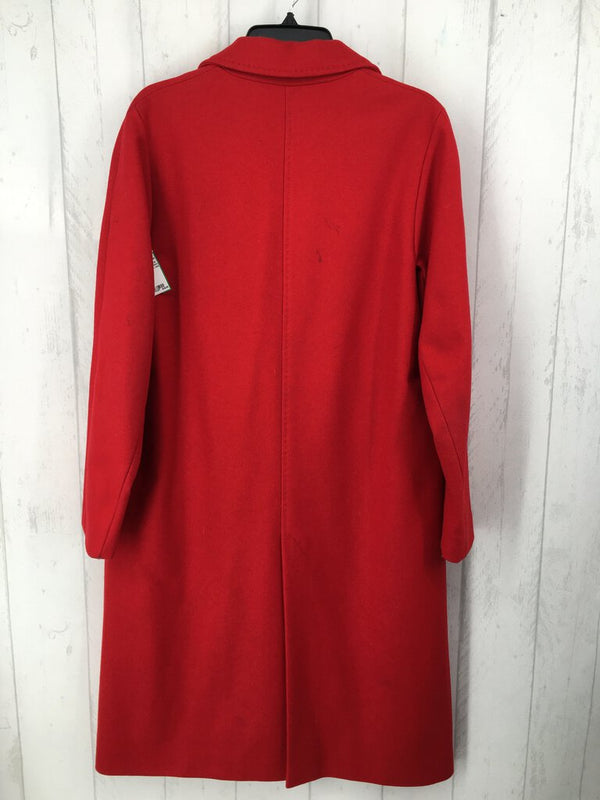 L Long single button wool blend coat