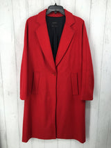 L Long single button wool blend coat