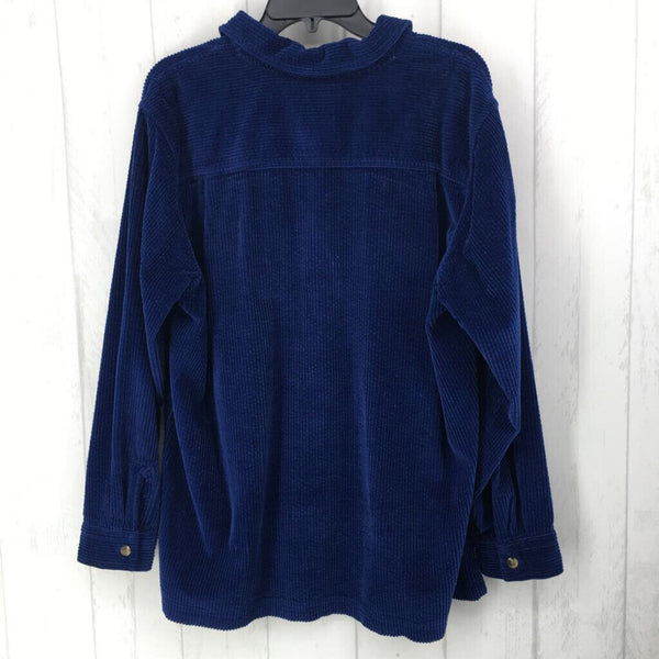 L Corduroy button down l/s top