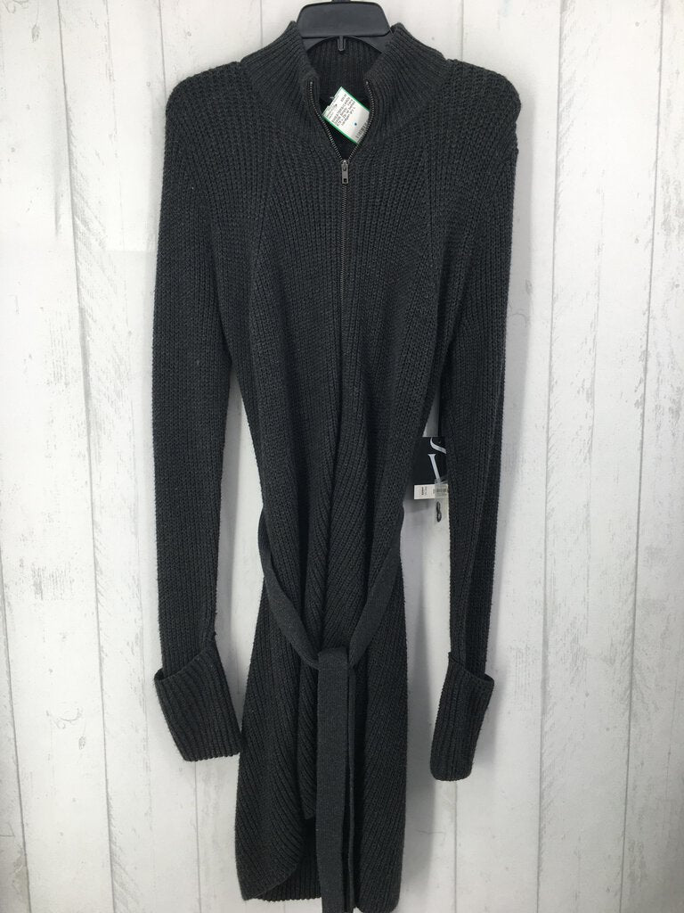 R78 L Zip up belted cardigan