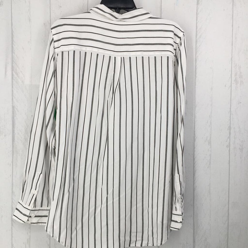 R59 L Striped half button down l/s top